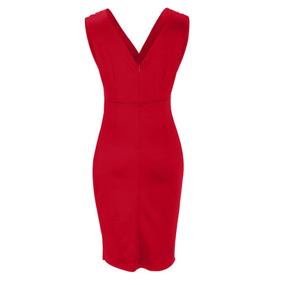 Maud™ | Vestido Elegante con Escote en V y Abertura
