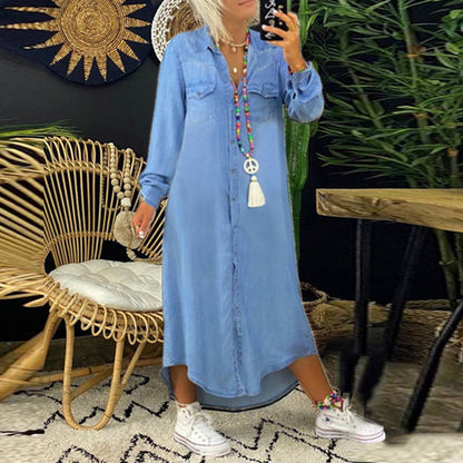 Adeline | Vestido Camisero Vaquero