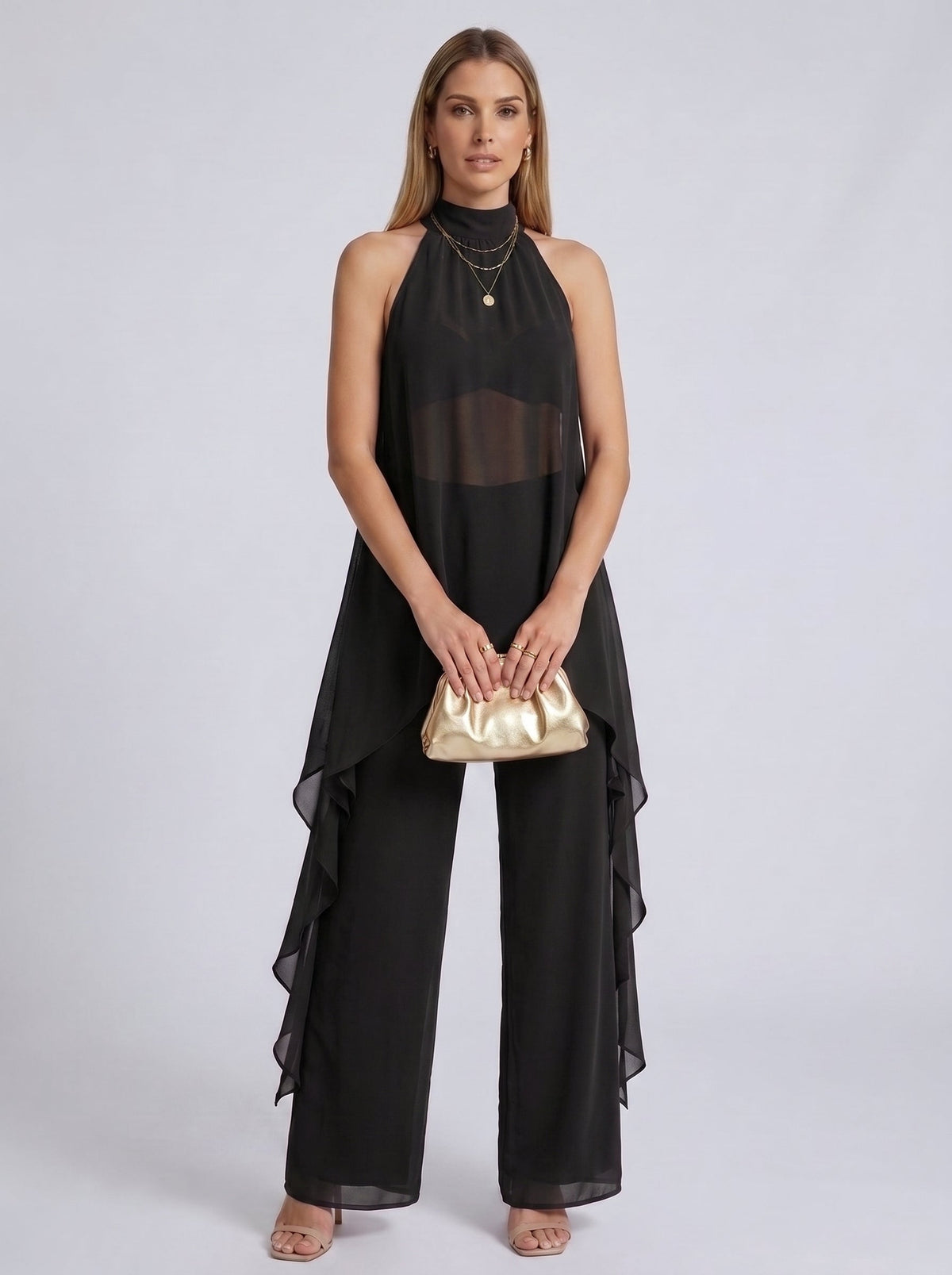 CLARA | CONJUNTO HALTER DRAPEADO