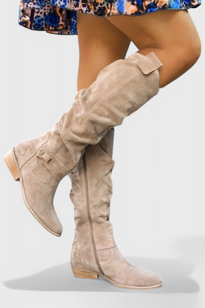 Celine Botas Altas de Estilo Retro