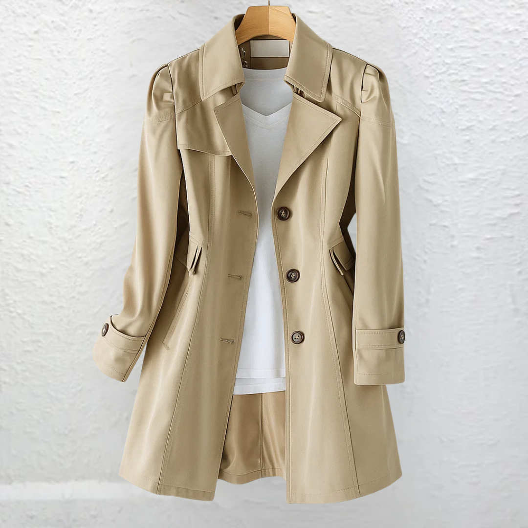 Inés™ | Abrigo Vintage Elegante con Botones