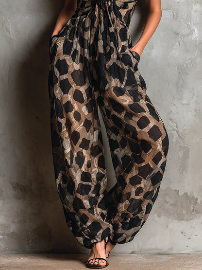 Luisa | Mono Animal Print Negro