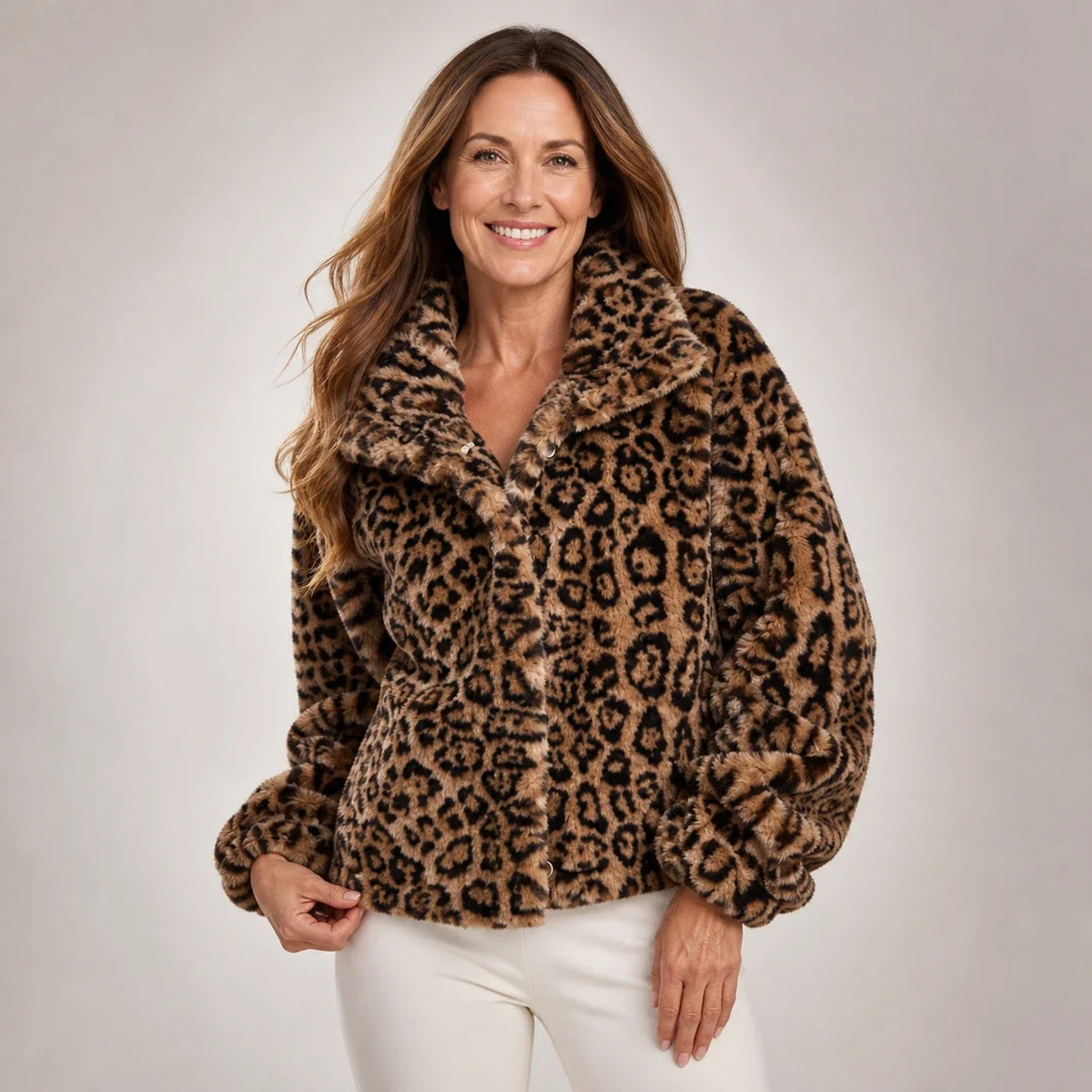 Leonor™ | Abrigo con Estampado de Leopardo
