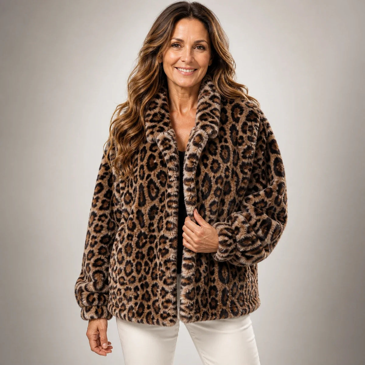Leonor™ | Abrigo con Estampado de Leopardo
