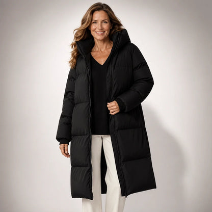 Claire™ | Abrigo largo acolchado elegante