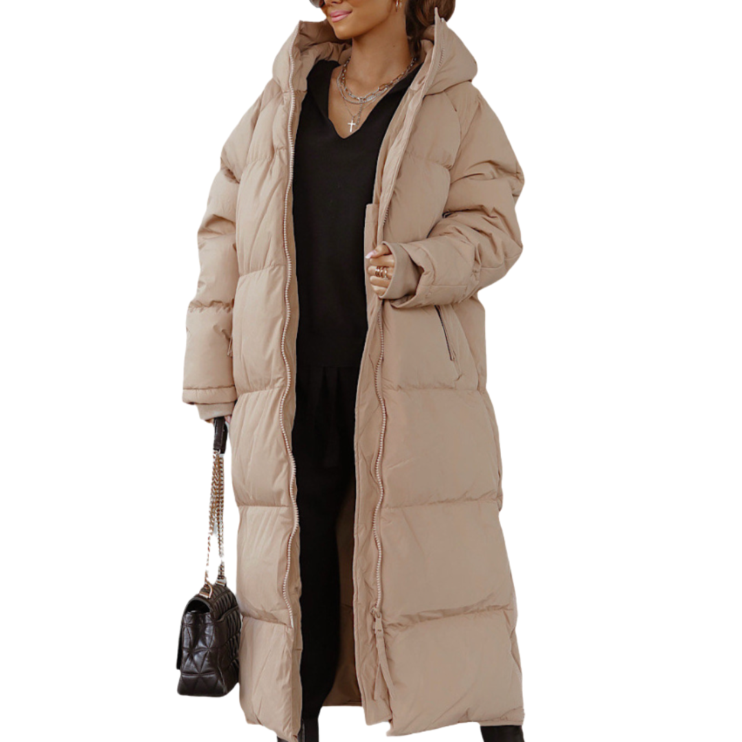 Claire™ | Abrigo largo acolchado elegante