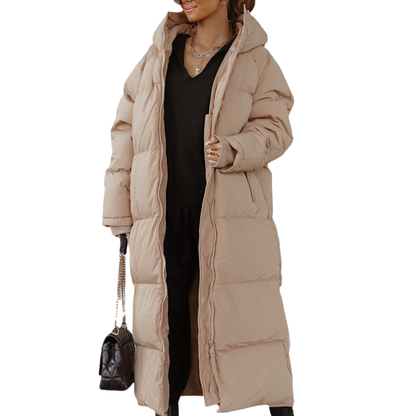 Claire™ | Abrigo largo acolchado elegante